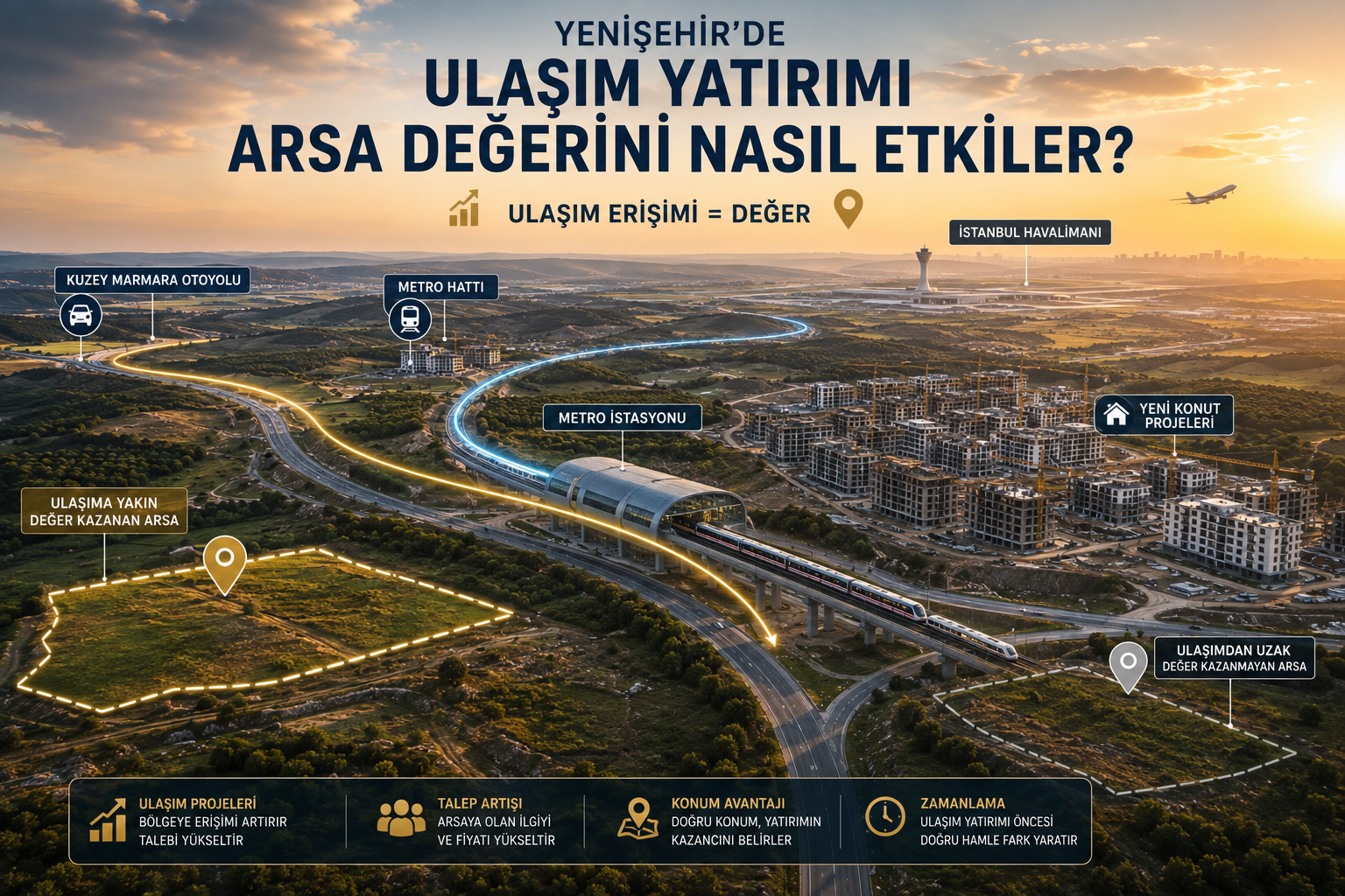 Yenişehir’de Ulaşım Yatırımı Arsa Değerini Nasıl Etkiler?