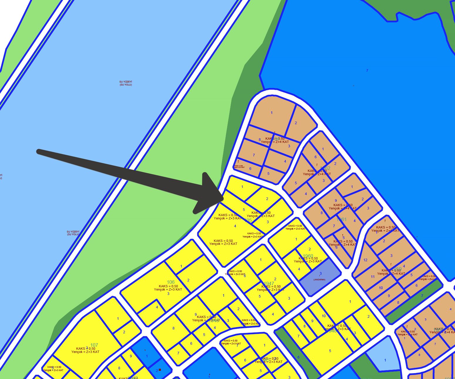 Tayakadın 187 Ada 95 Parsel 9.491 m2