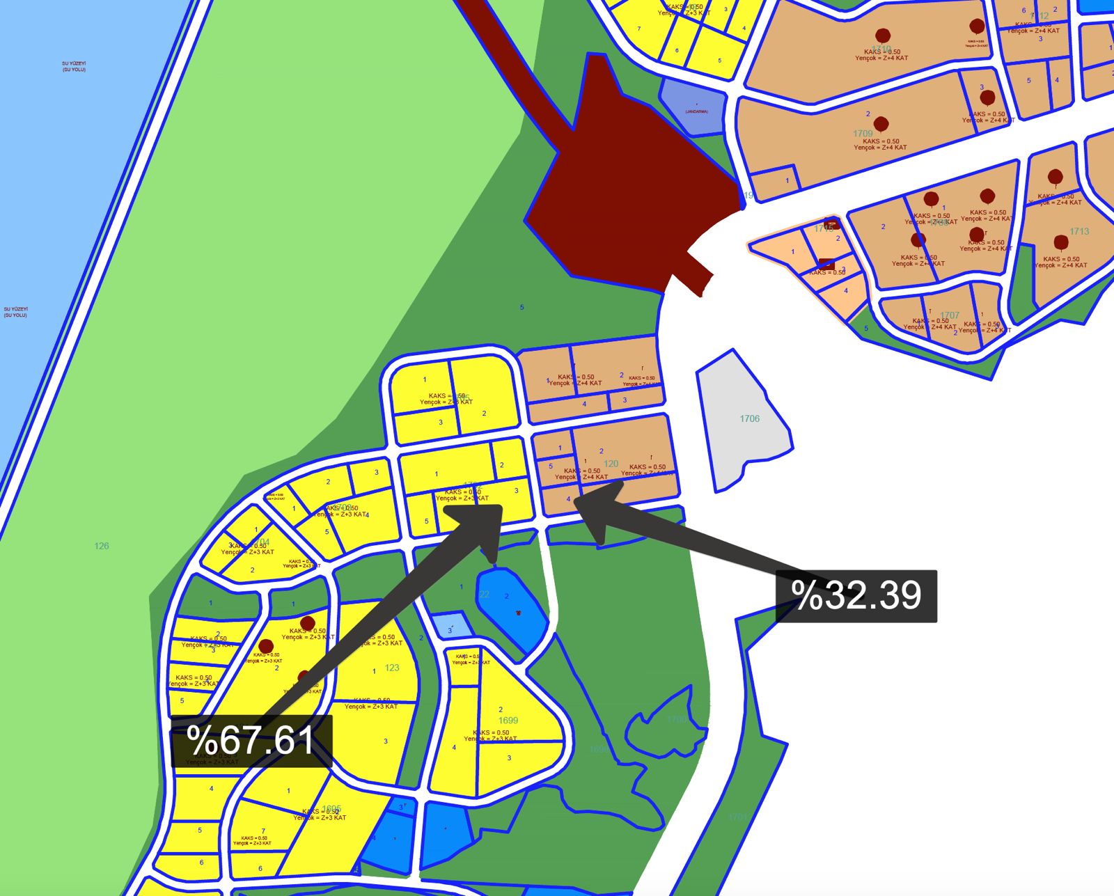 Baklalı 147 Ada 167 Parsel 1122 m²